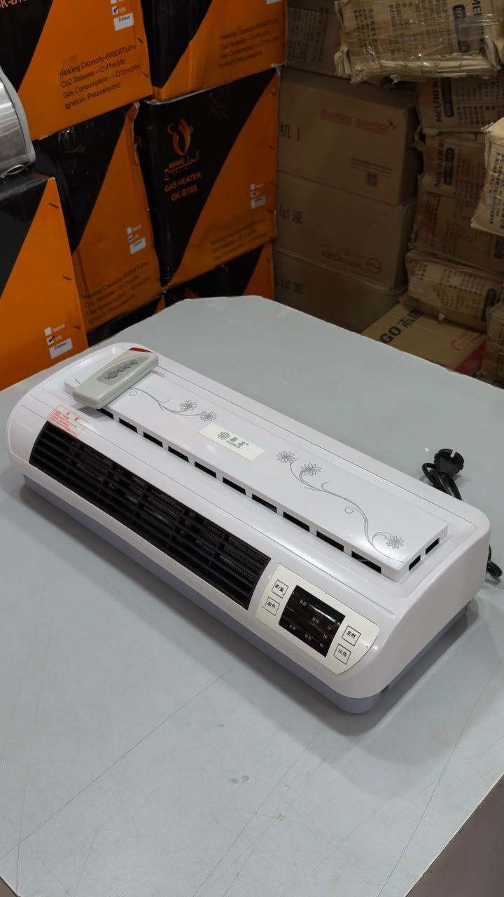 Premium Wall Mounted Heater – Remote Control, Digital Display & Fast Heating