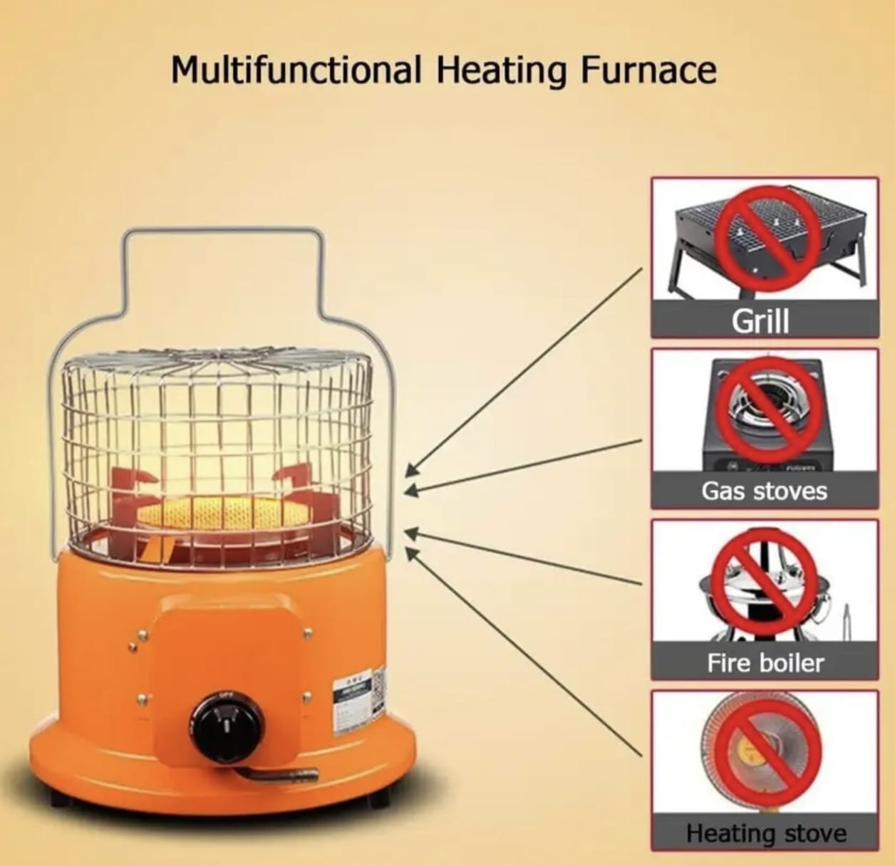 Alkhalij heater and stove Lpg and natural gas