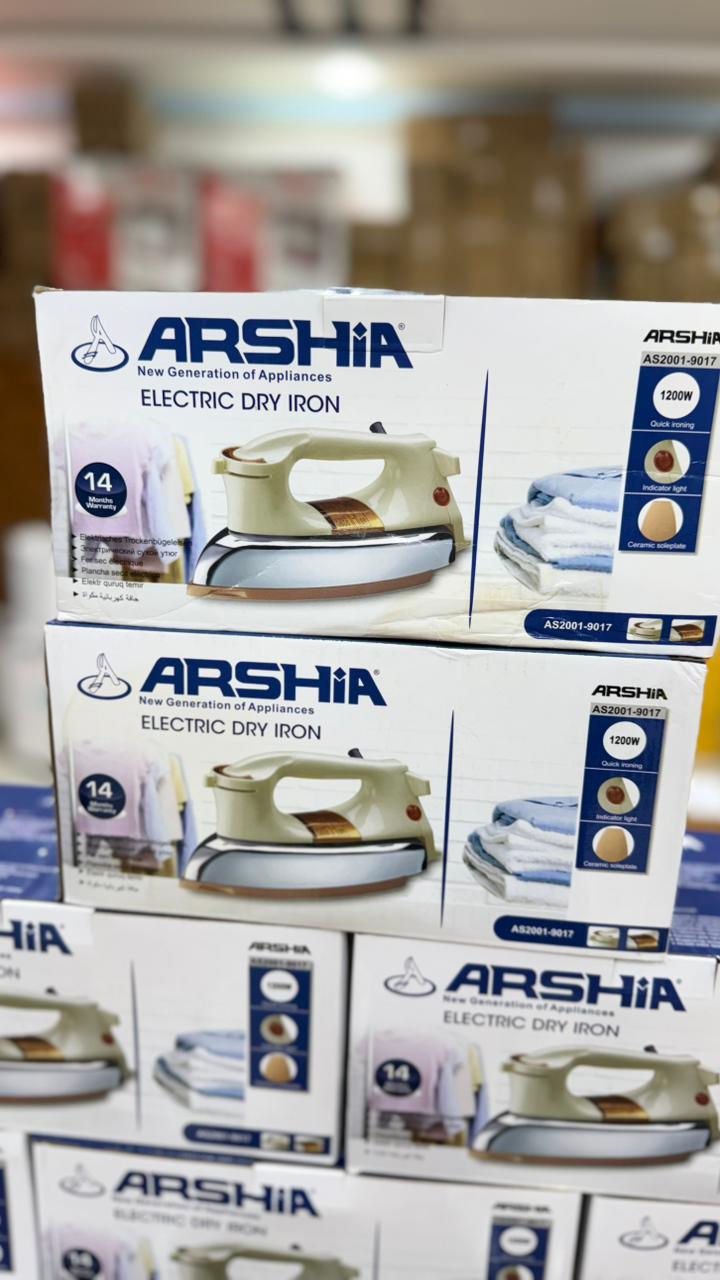 Arshia Electric Dry Iron 1200W  – Fast Heating & Smooth Ironing