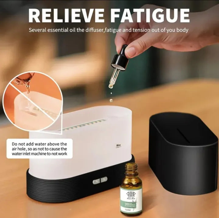 New Stylish Electric Air Flame Humidifier
