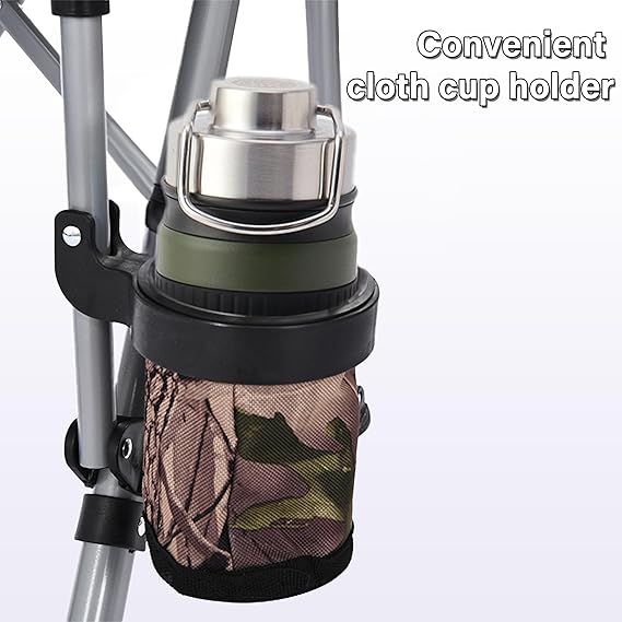Portable Camping Chair Featuring Cup Holder And Side Pocket