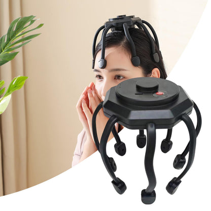 Electric Head Scalp Massager With 10 Vibration Contacts