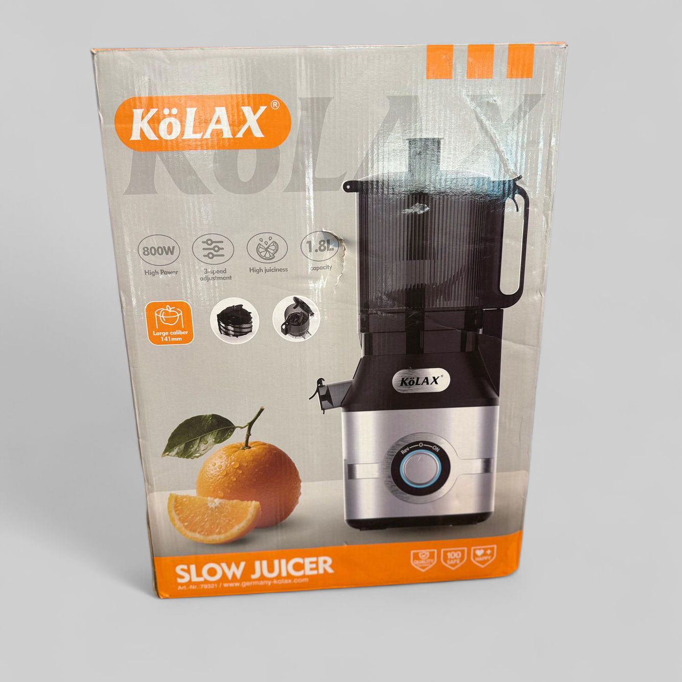 KoLAX Germany 800W Cold Press Slow Juicer 79321
