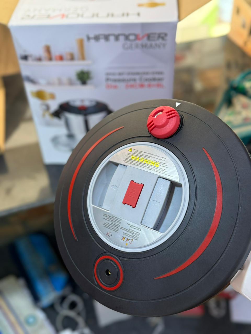 Hannover Germany 3 in 1 Stainless Steel Pressure Cooker 6+8L & Steamer