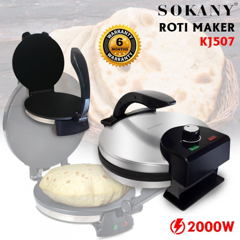 SOKANY Heavy Duty Non-Stick Electric Roti Maker 2000W