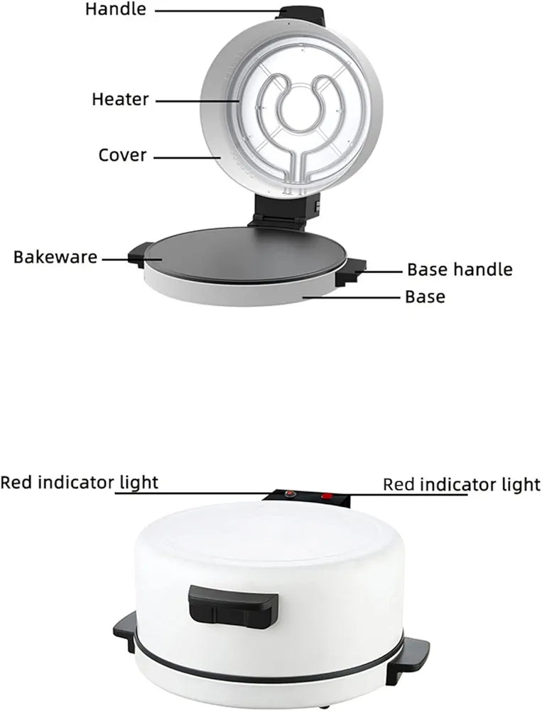 Mrs Chef Multi-Functional Non-Stick Electric Pizza Maker/Pan