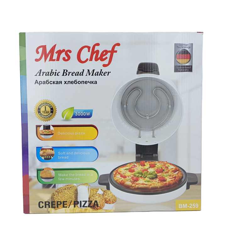 Mrs Chef Multi-Functional Non-Stick Electric Pizza Maker/Pan