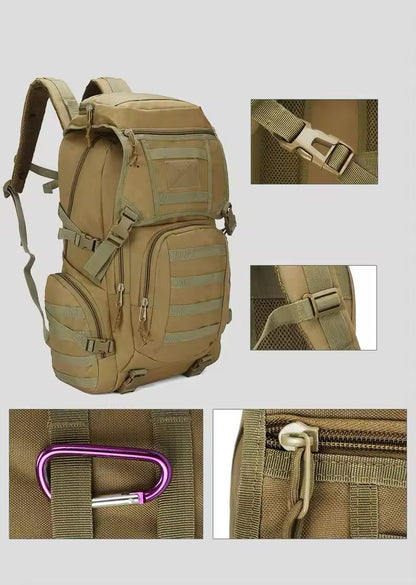 Tactical & Hiking Backpacks – 50L Waterproof Military Outdoor Travel Bag