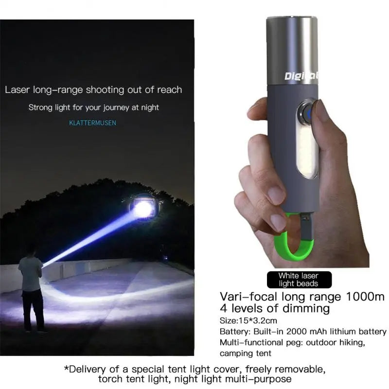 Mini Keychain Rechargeable Flashlight/Torch
