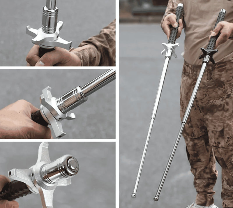 Multifunctional Self Defence Retractable Stick - Telescopic Baton
