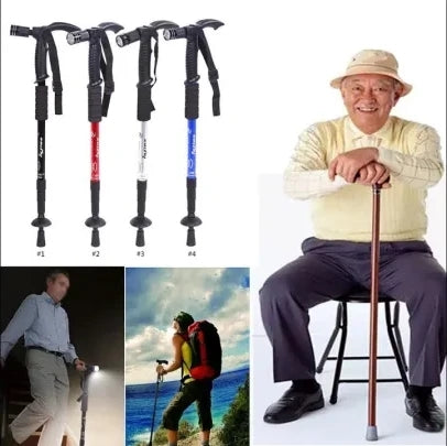 Adjustable Foldable Walking Stick with T-Handle