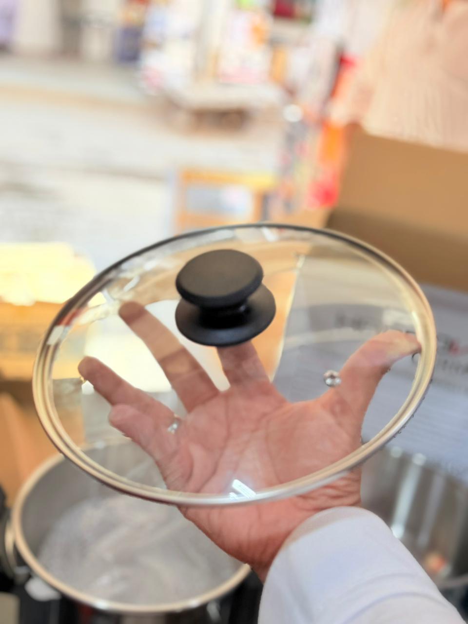 Hannover Germany 3 in 1 Stainless Steel Pressure Cooker 6+8L & Steamer