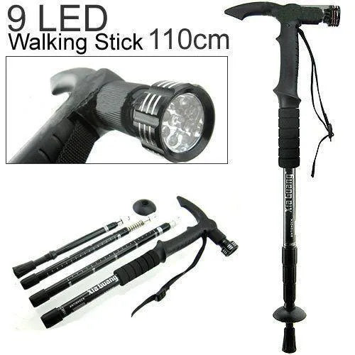 Adjustable Foldable Walking Stick with T-Handle