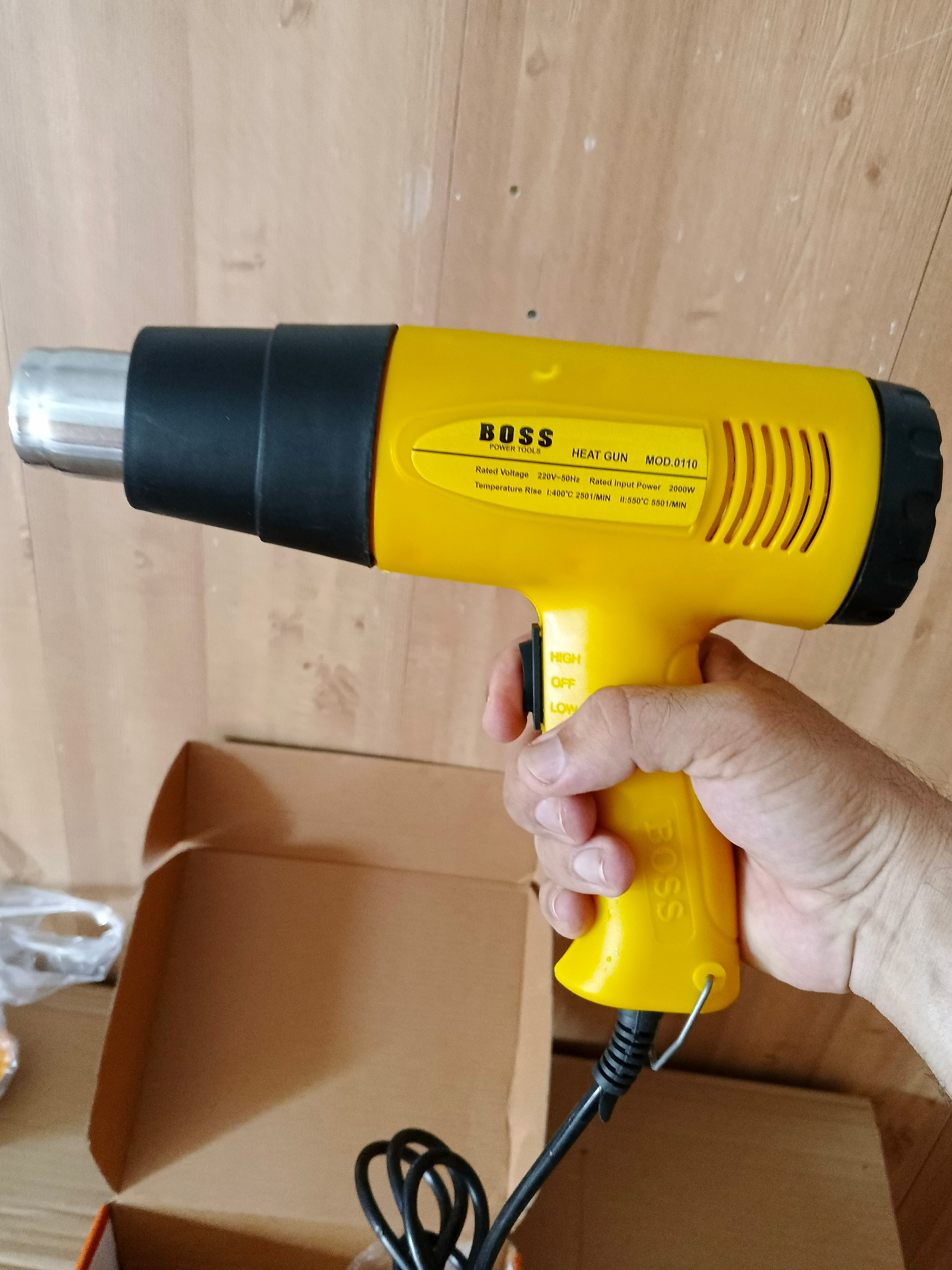 Boss Heavy Duty Hot Air Gun 2000W