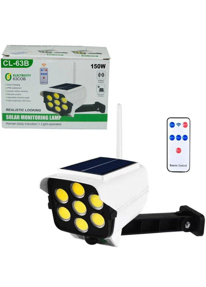 Solar Street Sun Rechargeable Led Light - Wall Lamp With Remote Control