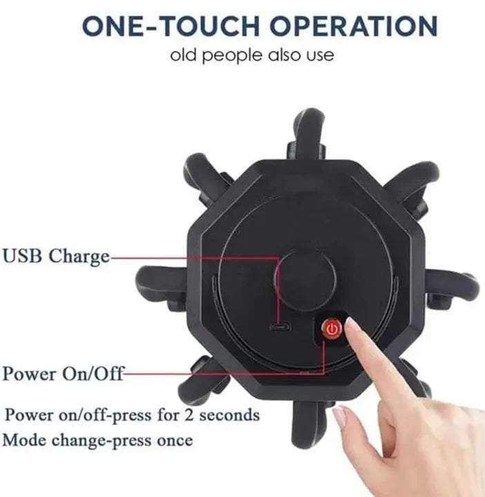 Electric Head Scalp Massager With 10 Vibration Contacts