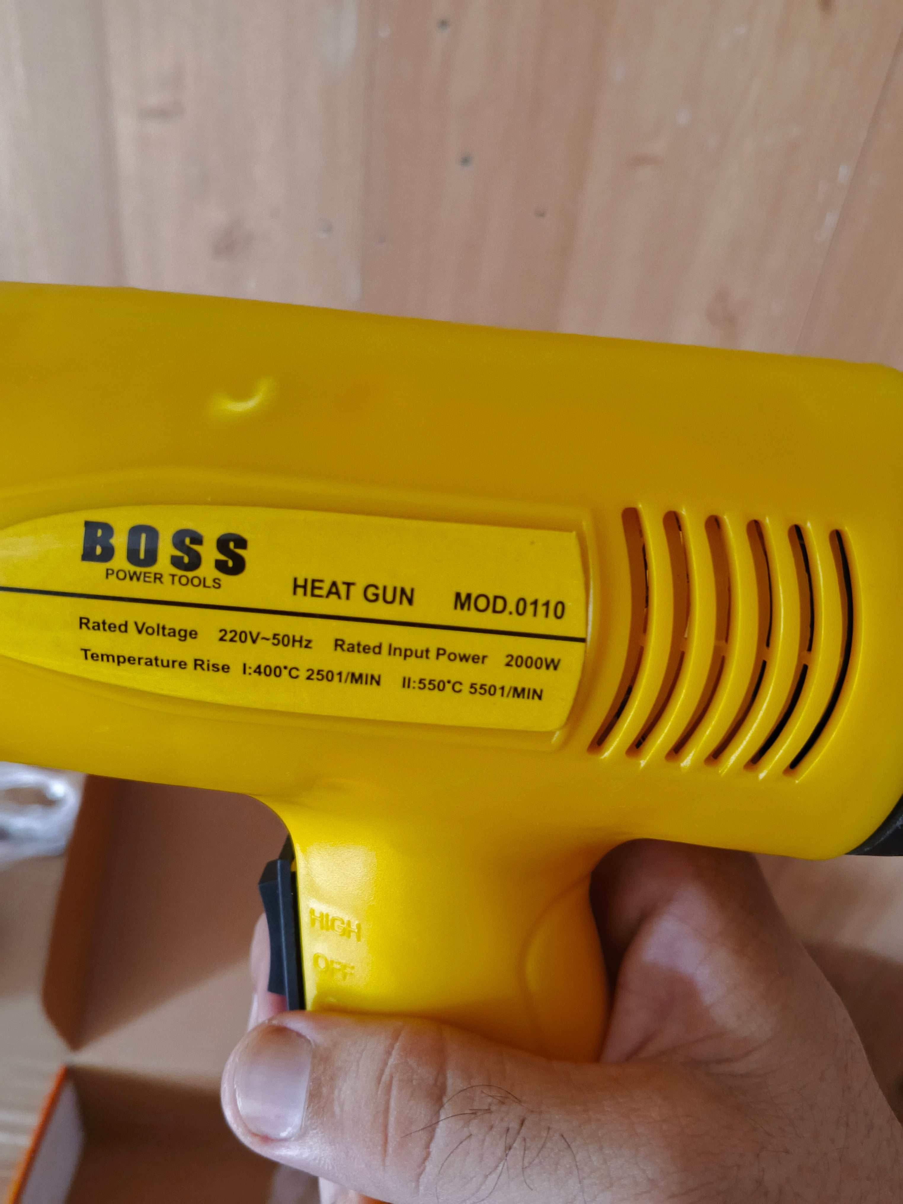 Boss Heavy Duty Hot Air Gun 2000W